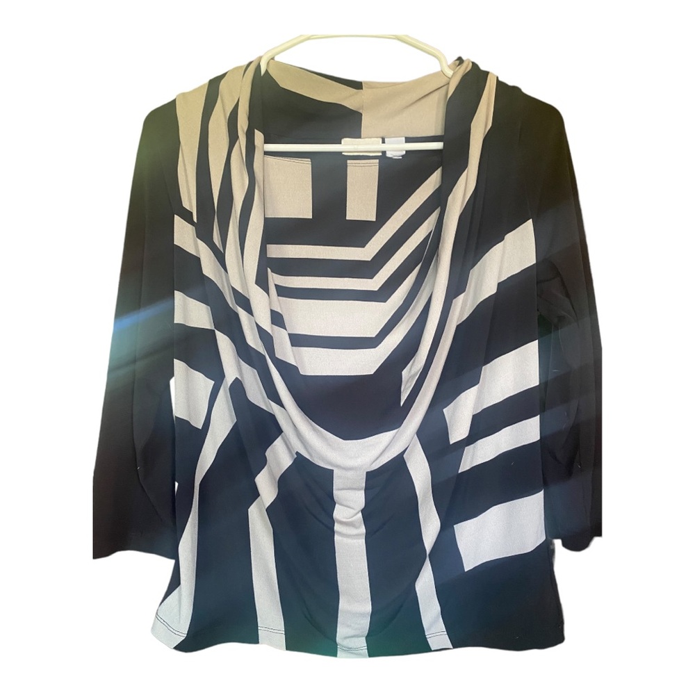 Chico’s Geometric Drape Top